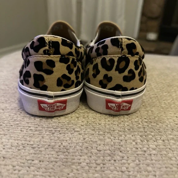 Leopard Print Slip-On Vans - Picture 3 of 3